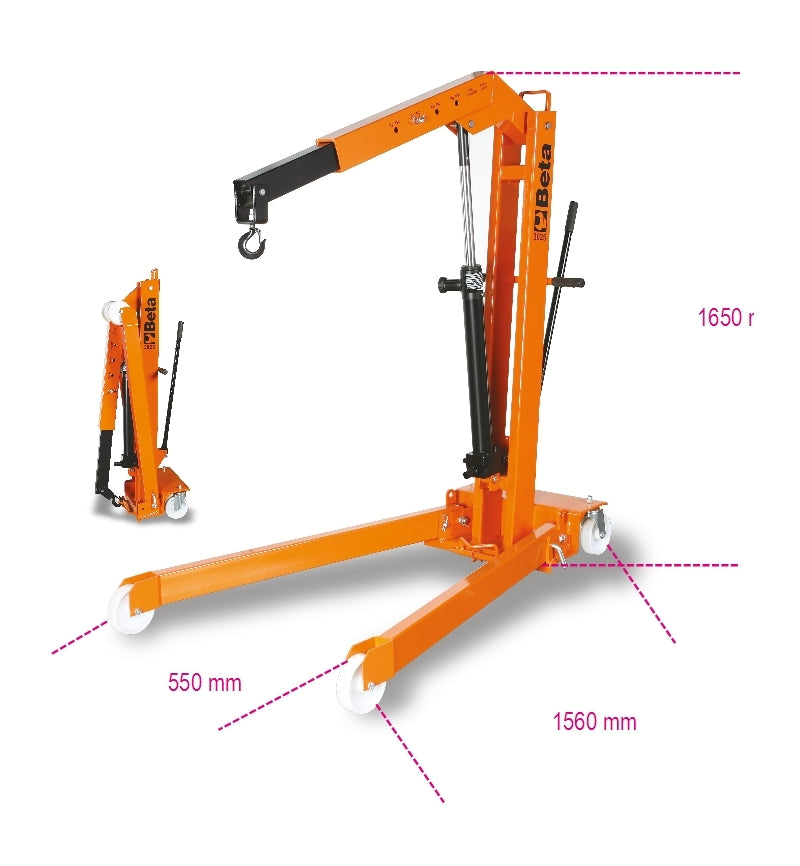 3025-FOLDING HYDRAULIC CRANE