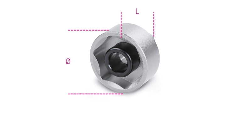 3075A 28-HEX. SOCKET FOR WHEEL HUB NUTS