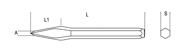 36 150-CAPE CHISELS 6MM