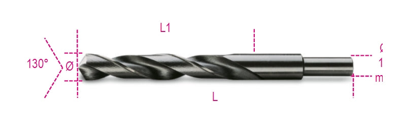 412A 13,50-TWIST DRILLS CYLIND.BURNISHED