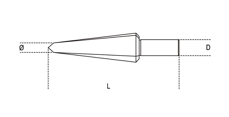 424/3-CONICAL DRILL BITS HSS