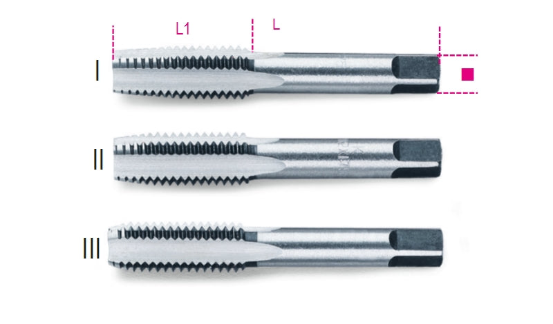 430 10-HAND TAPS COARSE PITCH 3PCS