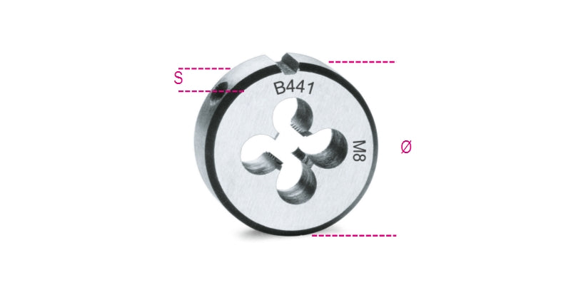 441 6X0,75-ROUND DIES FINE PITCH