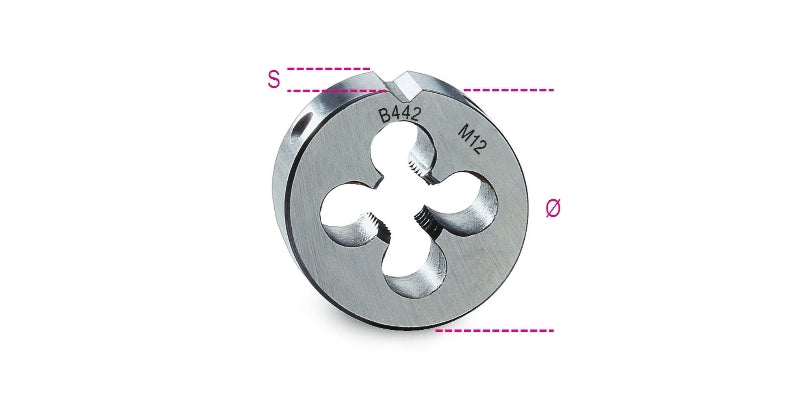 442 16-ROUND DIES COARSE PITCH