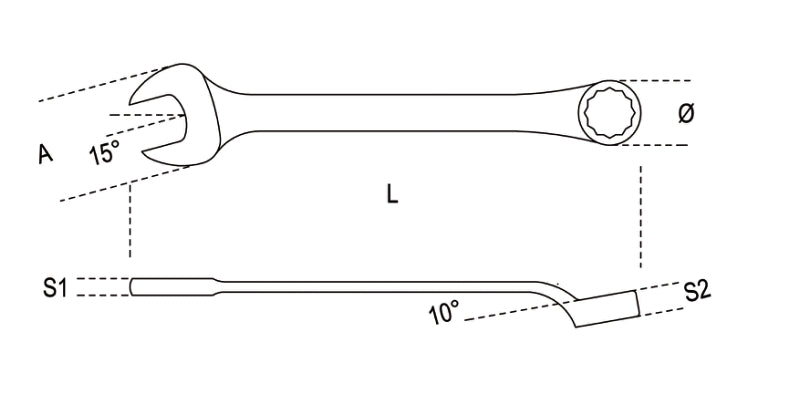 45 70-COMBINATION WRENCHES HEAVY SERIES