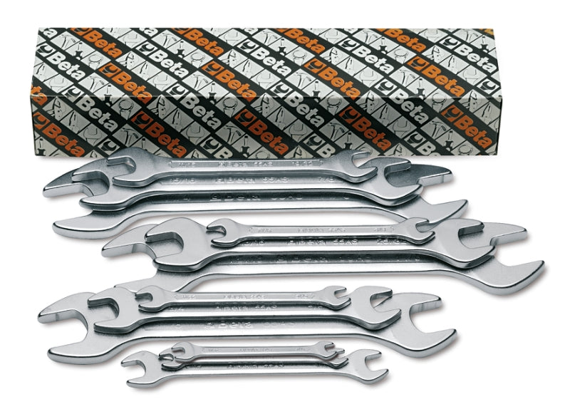 55AS/12-SET 12 DOUBLE OPEN END WRENCHES