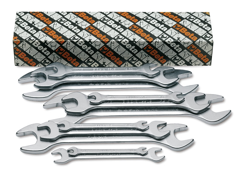 55AS/12-SET 12 DOUBLE OPEN END WRENCHES