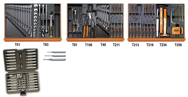 5904VU/4T-ASSORTMENT OF 197 TOOLS