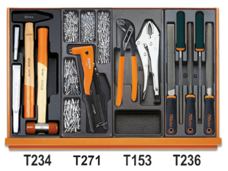 5908VI/2T-ASSORTMENT OF 232 TOOLS