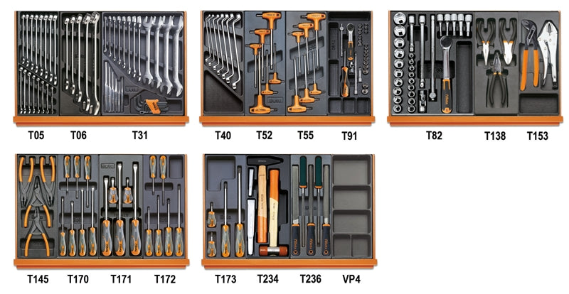 5908VU/2T-ASSORTMENT OF 161 TOOLS