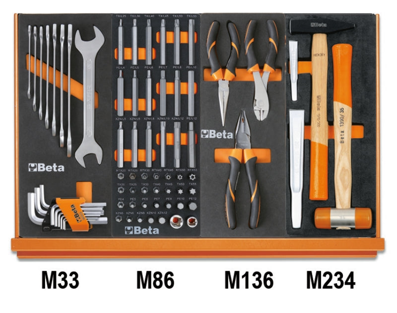 5988U/7M-ASSORTMENTS OF 215 TOOLS