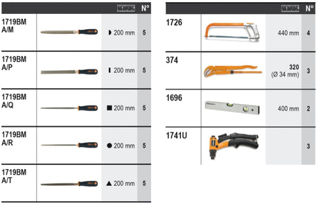 6600 M/548-ASSORTMENT OF 37 TOOLS