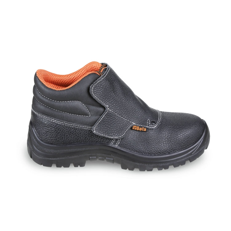 7245BK LACE-UP LEATHER ANKLE SHOE