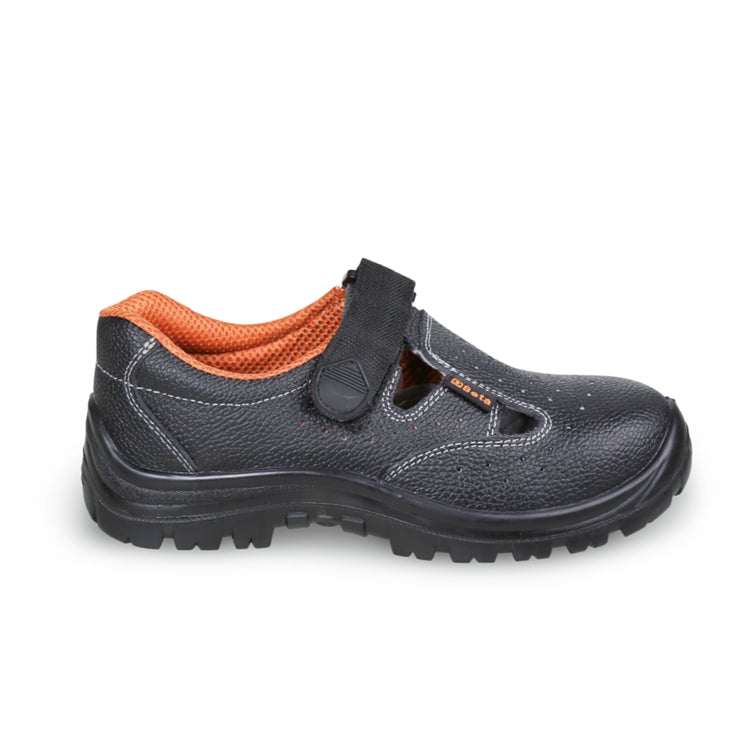 7247BK LEATHER SANDAL, PERFORATED