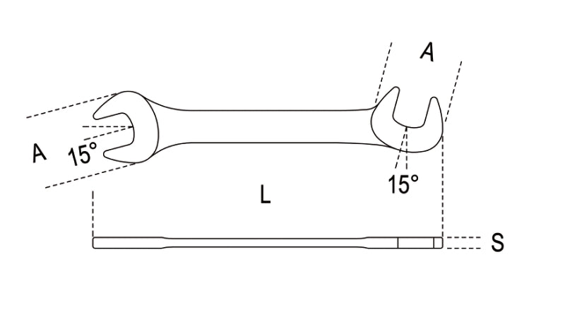 73 5-SMALL DOUBLE OPEN END WRENCHES