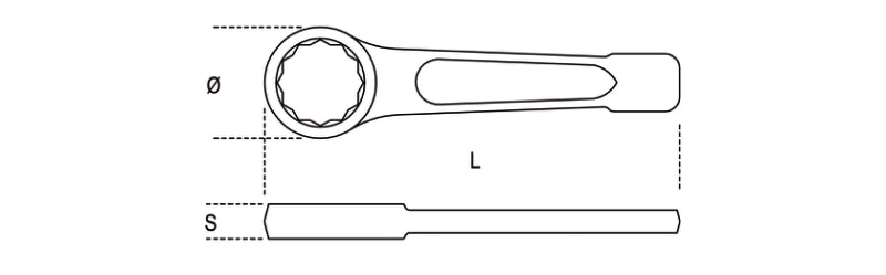78BA-AS 2-SPARK-PROOF RING WRENCHES