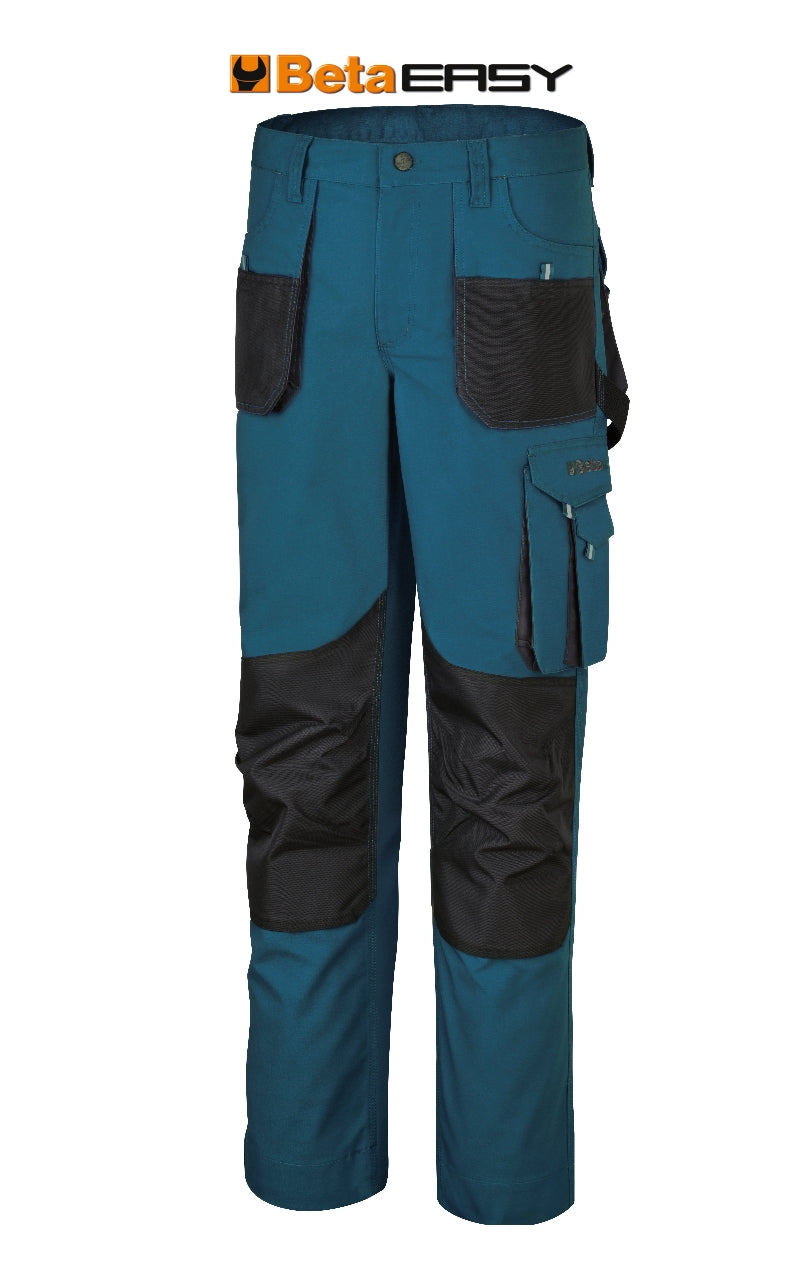 7900P XS-WORK TROUSERS, PETROL BLUE