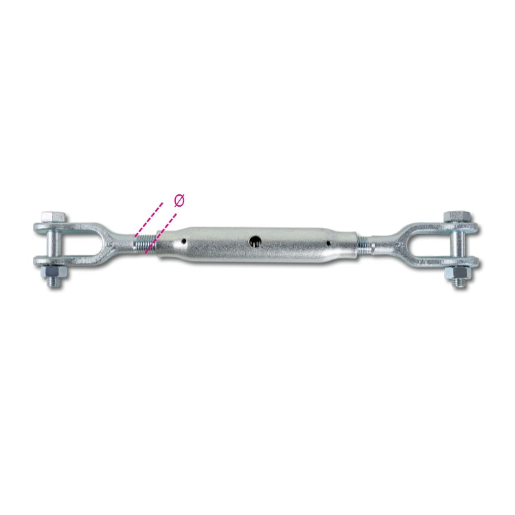 8009TZ-K JAW AND JAW TURNBUCKLES