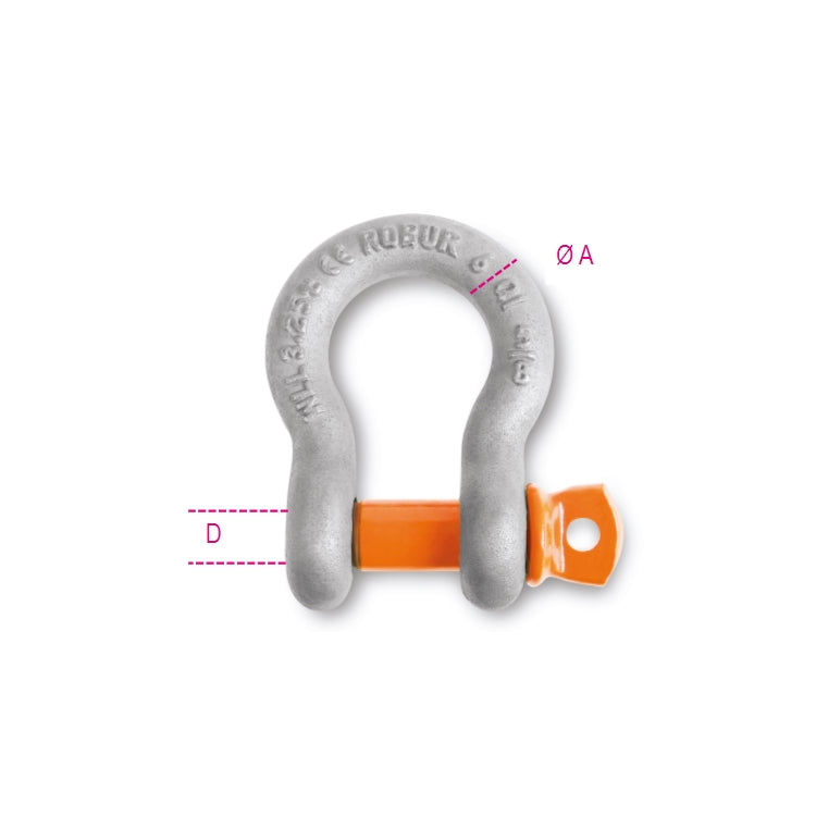 8029R-K BOW SHACKLE SCR/P EN13889 T0,5