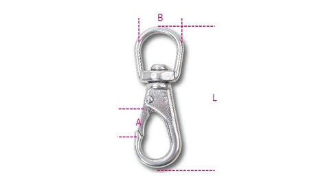 8267 12-SPRING EYE HOOK+SWIVEL & LATCHE