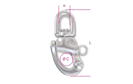 8273 12-QUICK-RELEASE HOOKS