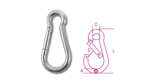 8274 11X120-CARABINE HOOKS