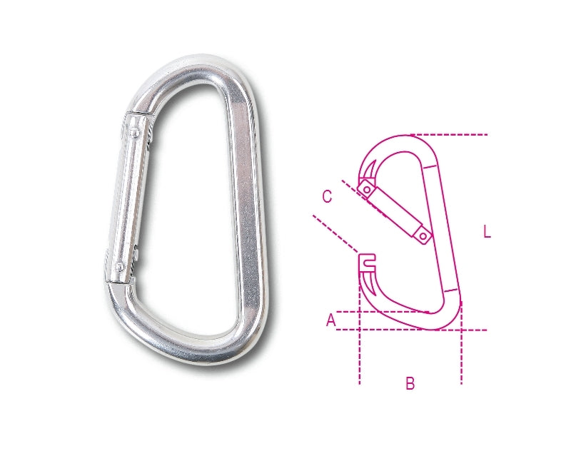 8278 10X100-TRAPEZOIDAL CARABINE HOOKS