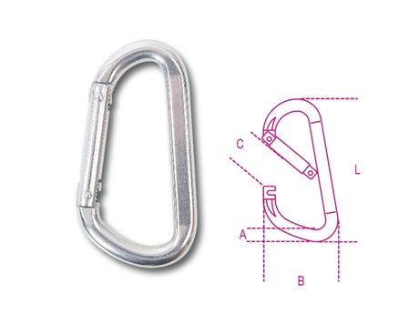 8278 10X100-TRAPEZOIDAL CARABINE HOOKS