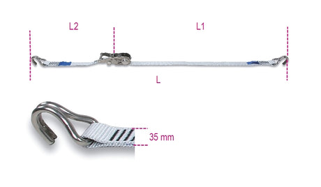 8293 6-RATCHET TIE DOWNS