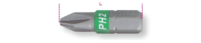 860PH 0-BITS FOR CROSS HEAD PH SCREWS