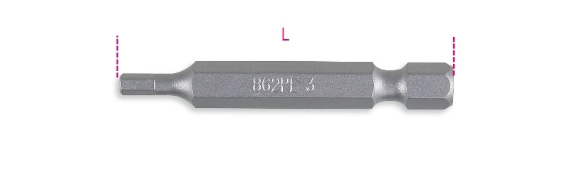 862PE 3-HEXAGON BITS FOR POWER DRIVERS