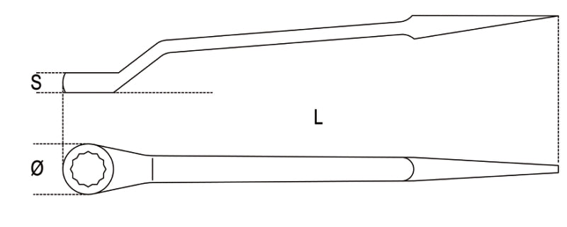 89BA 17-SPARK-PROOF SINGLE RING WRENCHES
