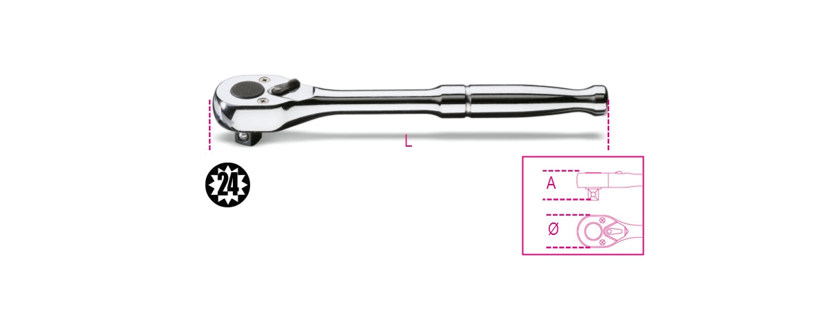 910M/55-3/8" DRIVE REVERSIBLE RATCHET