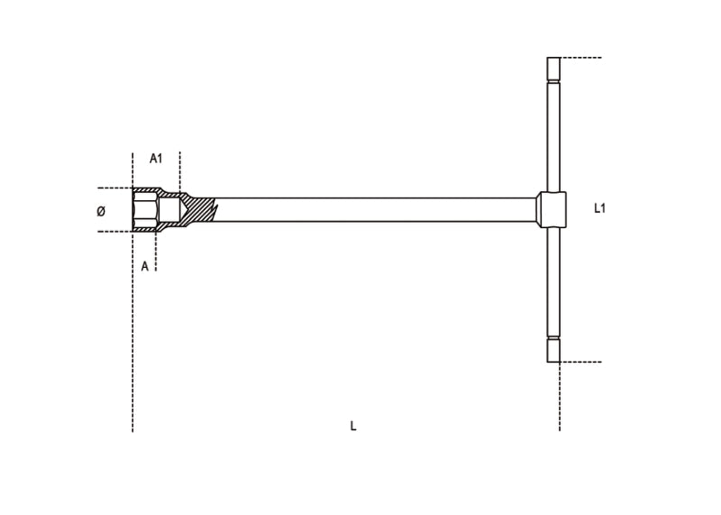 950 10-T-HANDLE HEXAGON SOCKET WRENCHES