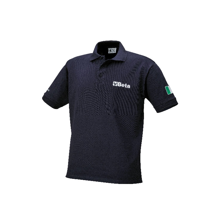 9534B THREE-BUTTON POLO SHIRT, BLUE