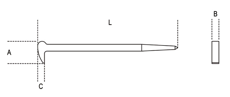 964-PRY BAR WITH POINTED-LEVERAGE ENDS