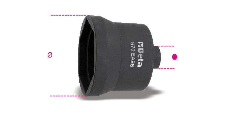 970EA 98-IMPACT SOCKETS FOR AXLE NUTS