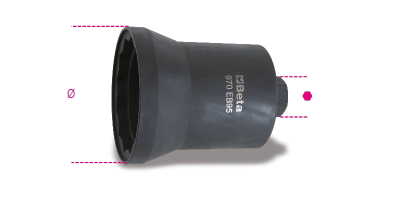 970EB 95-IMPACT SOCKETS FOR AXLE NUTS