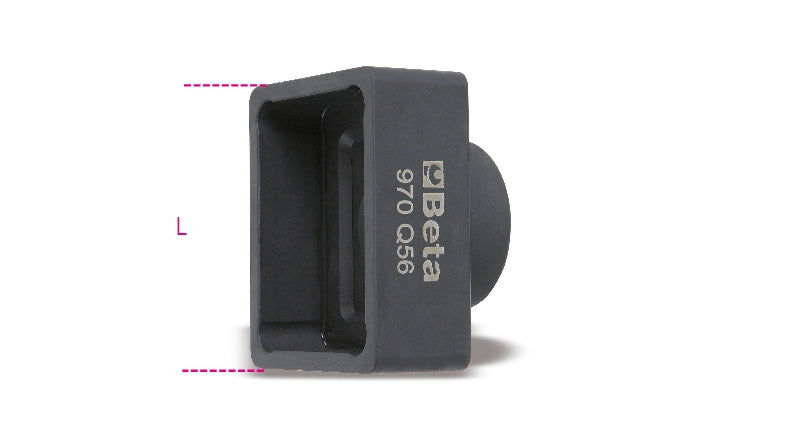 970Q 56-IMPACT SOCKETS FOR RECTANG. NUTS