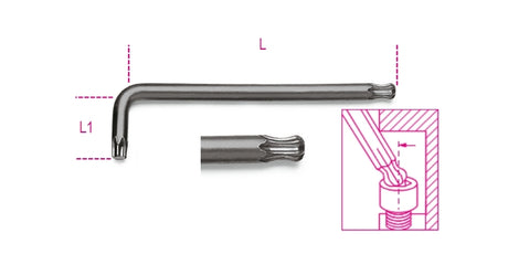 97BTXL 20-BALL HEAD OFFSET KEY WR LONG