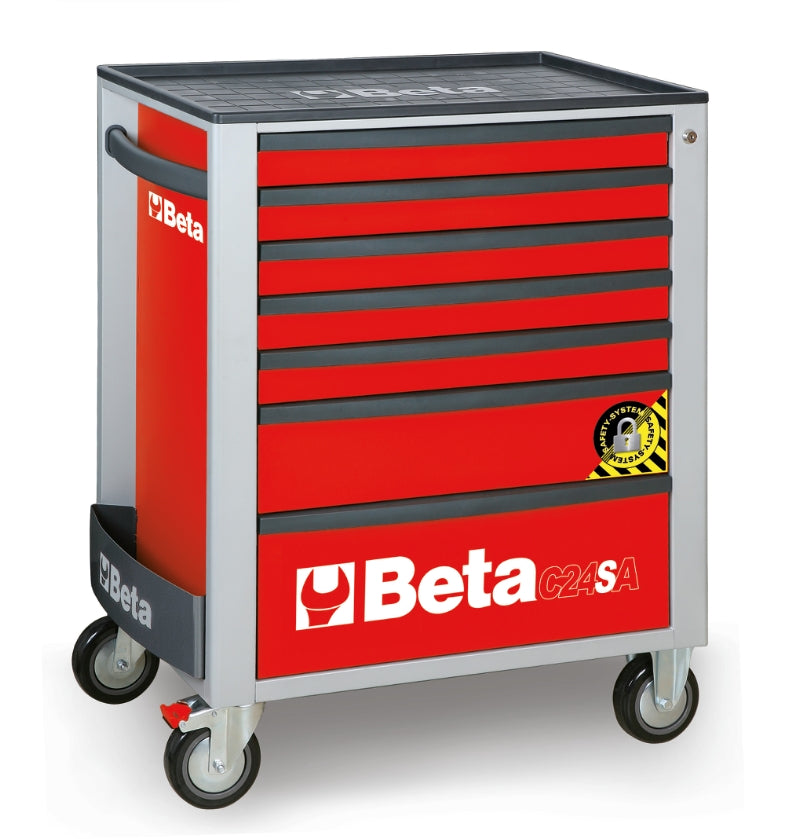 C24SA/7-O-ROLLER CAB 7 DRAWERS,ANTI-TILT