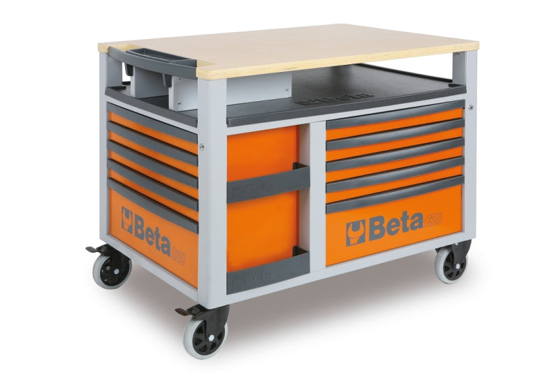 C28-O-SUPERTANK TROLLEY 10 DRAW. ORANGE