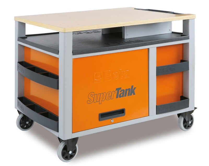 C28-O-SUPERTANK TROLLEY 10 DRAW. ORANGE