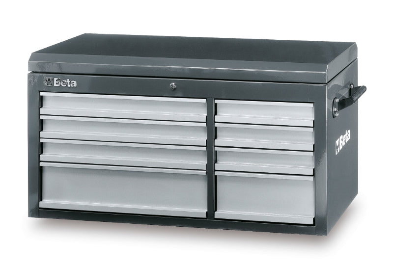 C38T-O-CAB 8 DRAWERS + TOP CHEST ORANGE