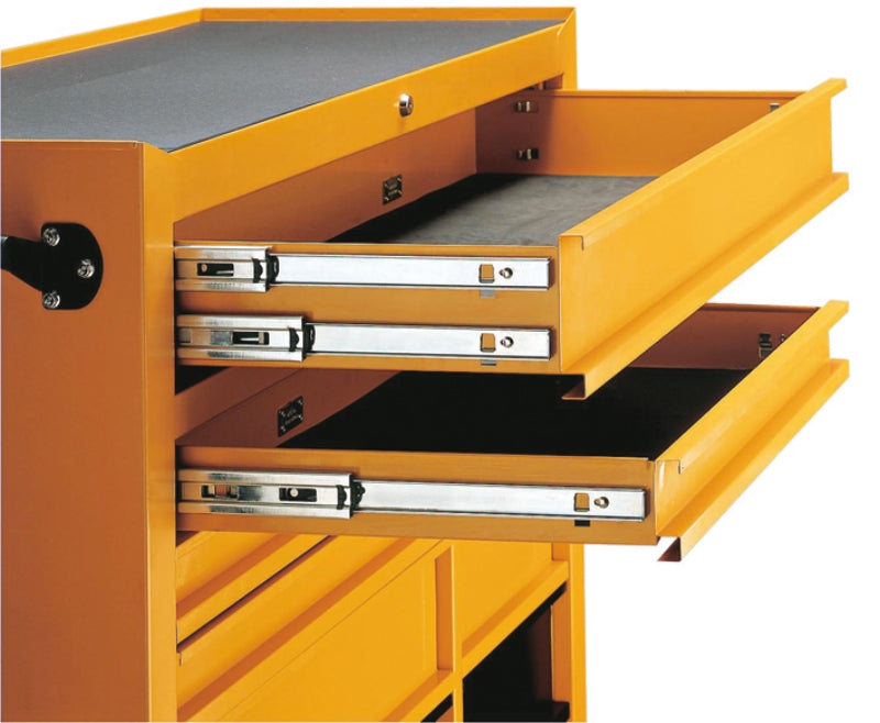 C38-O-MOB. ROLLER CAB 11 DRAWERS ORANGE