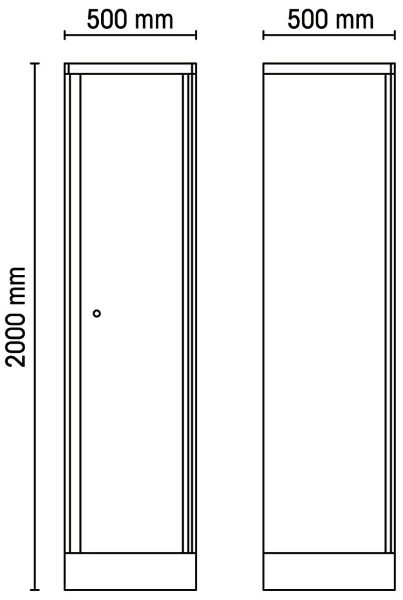 C55A1-SINGLE-DOOR TOOL CABINET