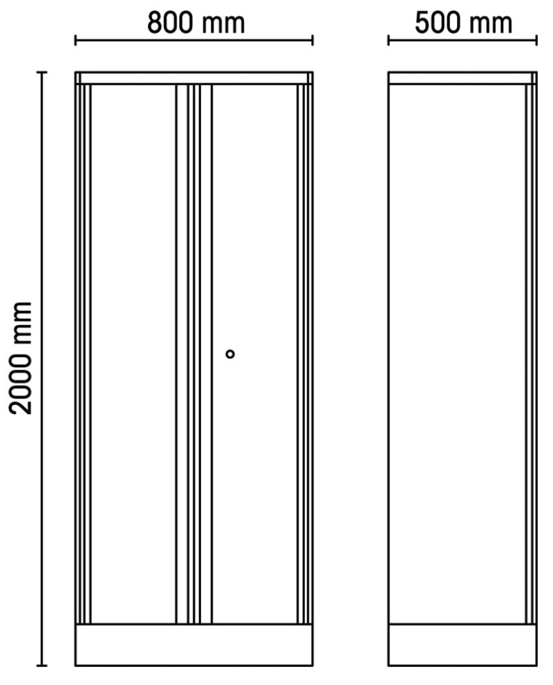 C55A2-TWO-DOOR TOOL CABINET