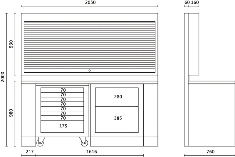 C55PB/3-WORKSHOP EQUIPMENT COMBINATION