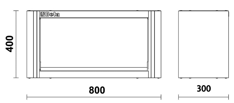C55PM/M0 - 8-SUSPENDED CUPBOARD - 0.8 M