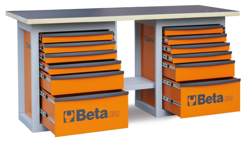 C59B-O-ENDURANCE" WORKBENCH 6 DRAWERS"